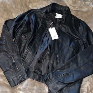 NWT leather jacket